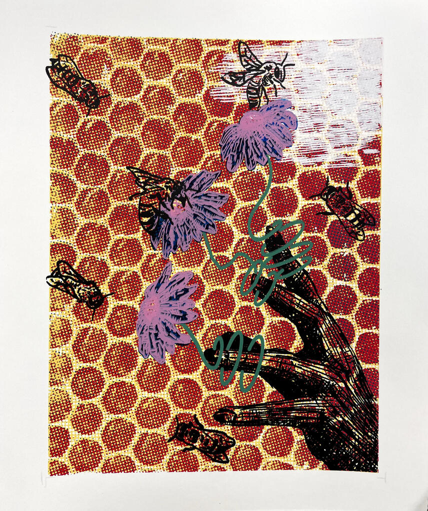 Fragile Are We (2023), Screen Printing on Paper